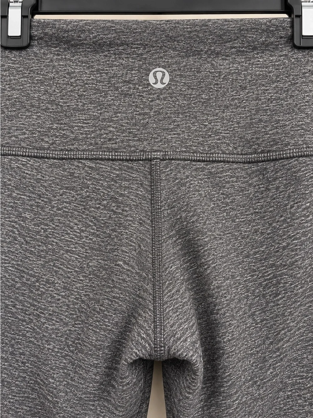 Lululemon Gray Moto Panel High Rise Leggings Size 6